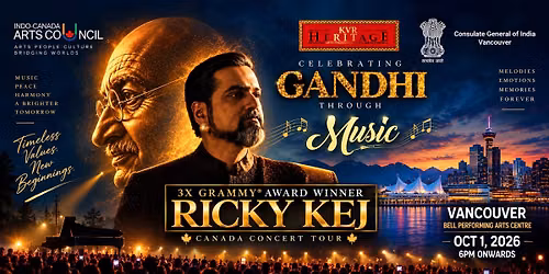 Ricky Kej LIVE in VANCOUVER - Gandhi Through Music