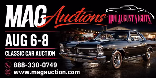 Hot August Nights collect the car Auction presented by Mag auctions