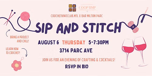 Montreal Craft Night 5 \u00e0 7! (Thurs Aug 6)