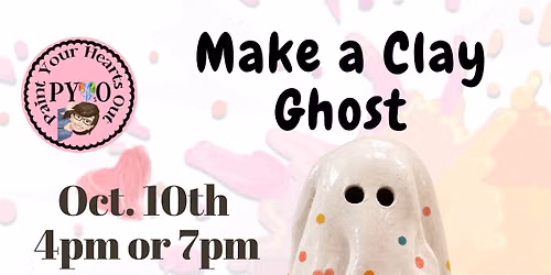 Make a Clay Ghost, Kids and Adult Edition