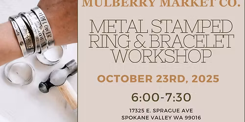 Metal Stamped Ring & Bracelet Class!