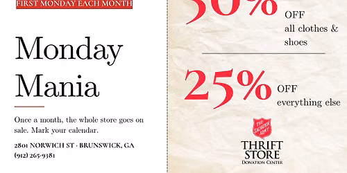 Monday Mania \u2014 First Monday of Every Month