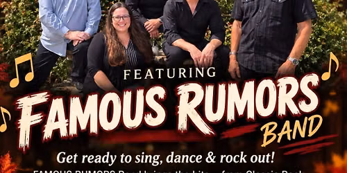 11\/14\/26 Event Featuring Famous Rumors Band
