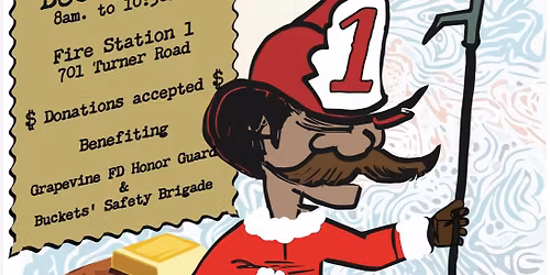 Pancakes with Firefighter Santa