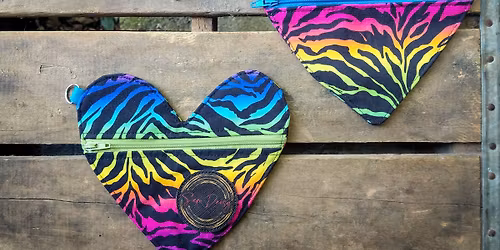 Sew a Heart Shaped Wristlet with Daisy