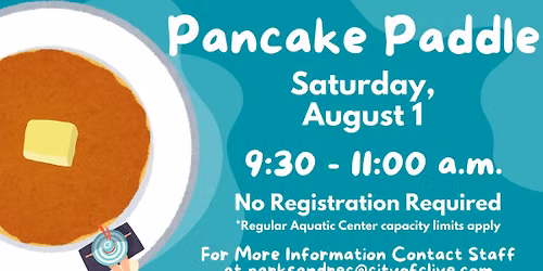 Pancake Paddle at Clive Aquatic Center