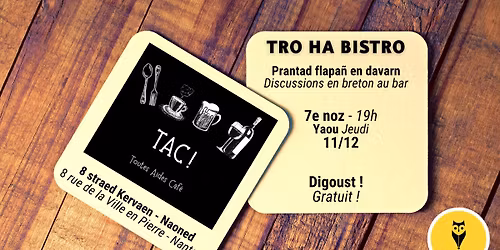 Tro-ha-Bistro miz Kerzu \ud83c\udf79Caf\u00e9 breton de d\u00e9cembre