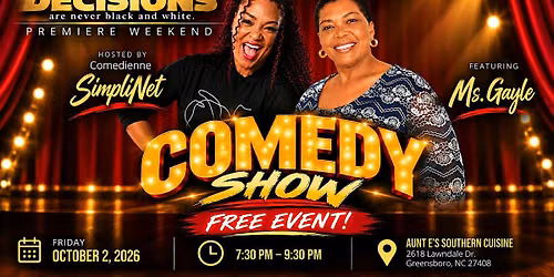 Comedy Show - Decisions are Never Black and White Season 2 Premiere Weekend