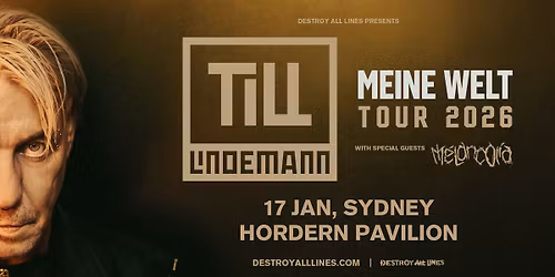 Till Lindemann \/\/ Sydney \/\/ Meine Welt Tour 2026 \/\/ Hordern Pavilion \/\/ 18+