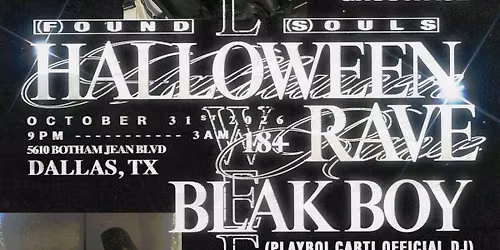 HALLOWEEN RAVE DALLAS WITH PLAYBOI CARTI OFFICIAL DJ AND ROLLING LOUD OFFFI