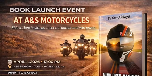 Book Launch Event \u2013 Mind Over Machine - at A&S Motorcycles