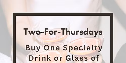 Two-For-Thursdays @ Oak & Oar
