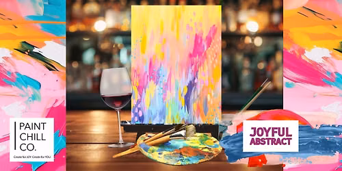 Portsmouth Paint \u2018n\u2019 Sip - \u201cJoyful Abstract\u201d