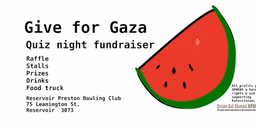 Give for Gaza Trivia Night - Melbourne