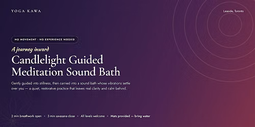 Candlelight Guided Meditation Sound Bath