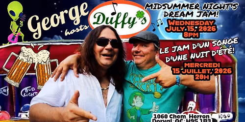 GEORGE anime\/hosts DUFFY\u2019S MIDSUMMER NIGHT'S DREAM JAM\/JAM D'UN SONGE D'UNE NUIT D'\u00c9T\u00c9!