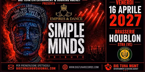 EMPIRES & DANCE - SIMPLE MINDS TRIBUTE BAND live@BRASSERIE HOUBLON, Stra (VE)