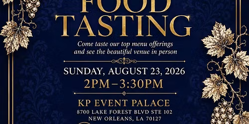 Food Tasting at KP Event Palace