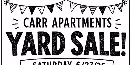 Carr Apartments Yard Sale
