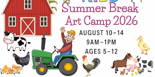 Summer Art Camp  Week of  August 10 -14