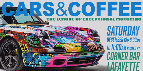 CARS&COFFEE DECEMBER 2025 CORNER BAR of LAFAYETTE