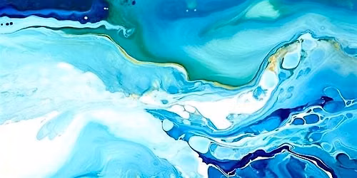 Acrylic Pouring: The Sea.