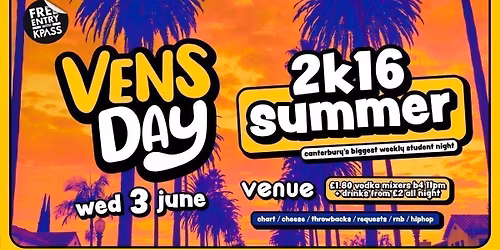 VENSDAY - 2K16 Summer