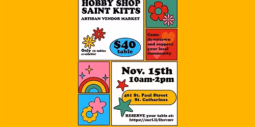 HOBBY SHOP SAINT KITTS Artisan Vendor Market