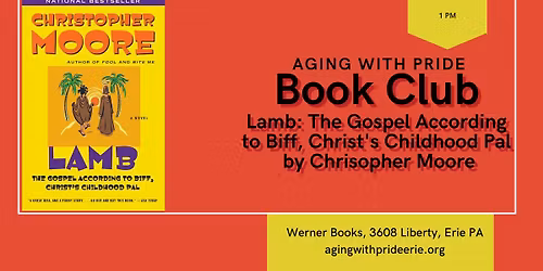 Aging with Pride Book Club - Lamb: The Gospel According to Biff by Christopher Moore