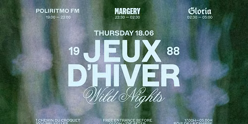 JX | Wild Nights with : POLIRITMO FM \u2022 MARGERY \u2022 GLORIA
