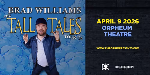 Brad Williams: The Tall Tales Tour on April 9th