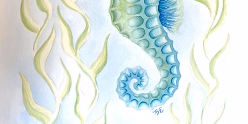 Seahorse Watercolor