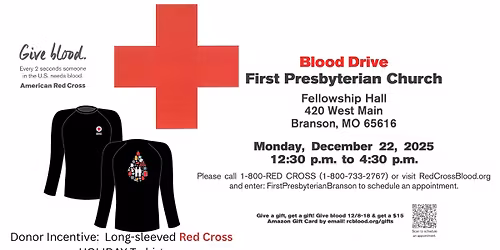 BLOOD DRIVE - Red Cross