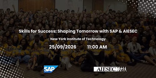 Skills for Success: Shaping Tomorrow with SAP & AIESEC 2.0