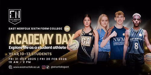 East Norfolk Academy Day | Join our Sports Academies