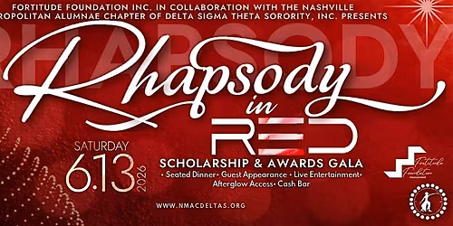 Rhapsody in Red Scholarship Gala and Community Impact Awards 2026