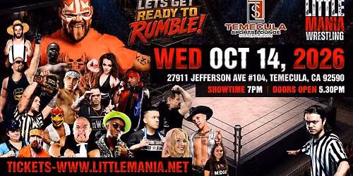 Temecula, CA - Little Mania Wrestling @ Temecula Sports Lounge