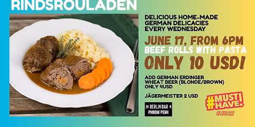 German Food Night: Beef Rolls, Film & DJ