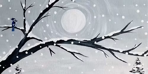 "Fox in the Snow", a PAINT & SIP EVENT with Lisa