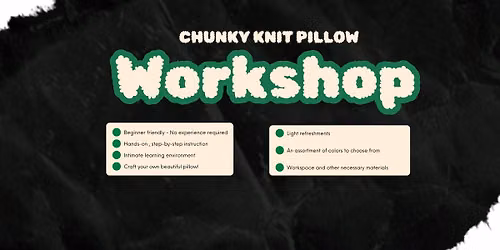 Chunky Knit Pillow Workshop