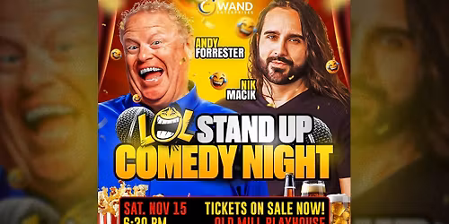 Wand Presents \u201cLOL\u201d \u2013 November Stand Up Comedy Night