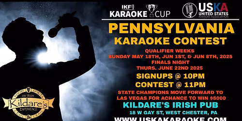 Sunday Karaoke Contest at Kildares (West Chester - Chester County, PA)