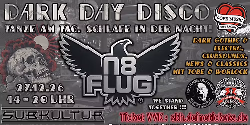 Die letzte Dark Day Disco in der Sub - "Nachtflug Edition" - ...mit Tobe und Worlock (VVK)