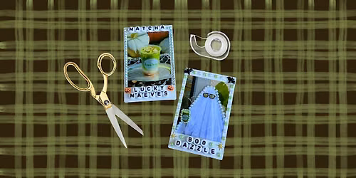Polaroid Boodazzle Bar + Collage Corner w Lucky Maeve's Matcha