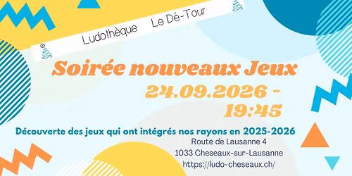 Soir\u00e9e nouveaux jeux