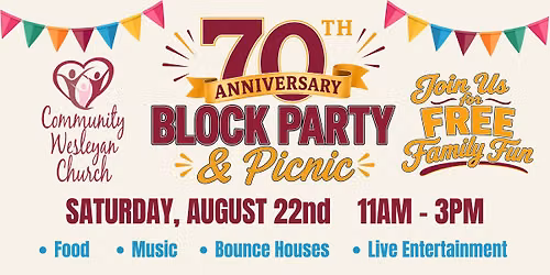 70th Anniversary Block Party & Picnic