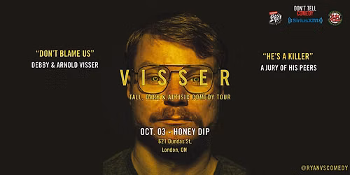 Ryan Visser "Tall Dark & Autistic" Comedy Tour LIVE @ Honey Dip