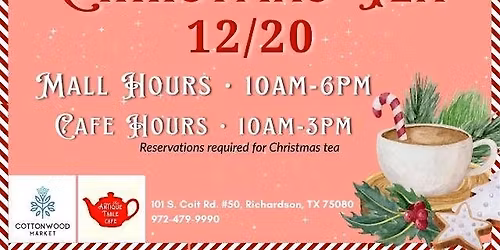Cottonwood Market Christmas Tea