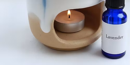 Ceramic Essential oil\/ wax burner. Includes oil! \ud83d\udca7