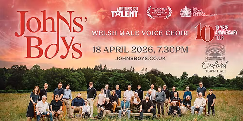 An Evening With Johns' Boys Welsh Male Voice Choir 